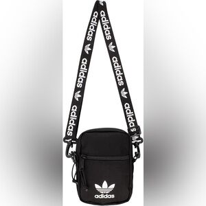 adidas Black Logo Crossbody Belt Bag